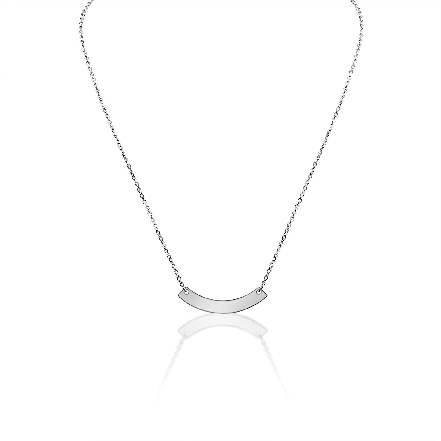 Curve Bar Stainless Steel Necklace