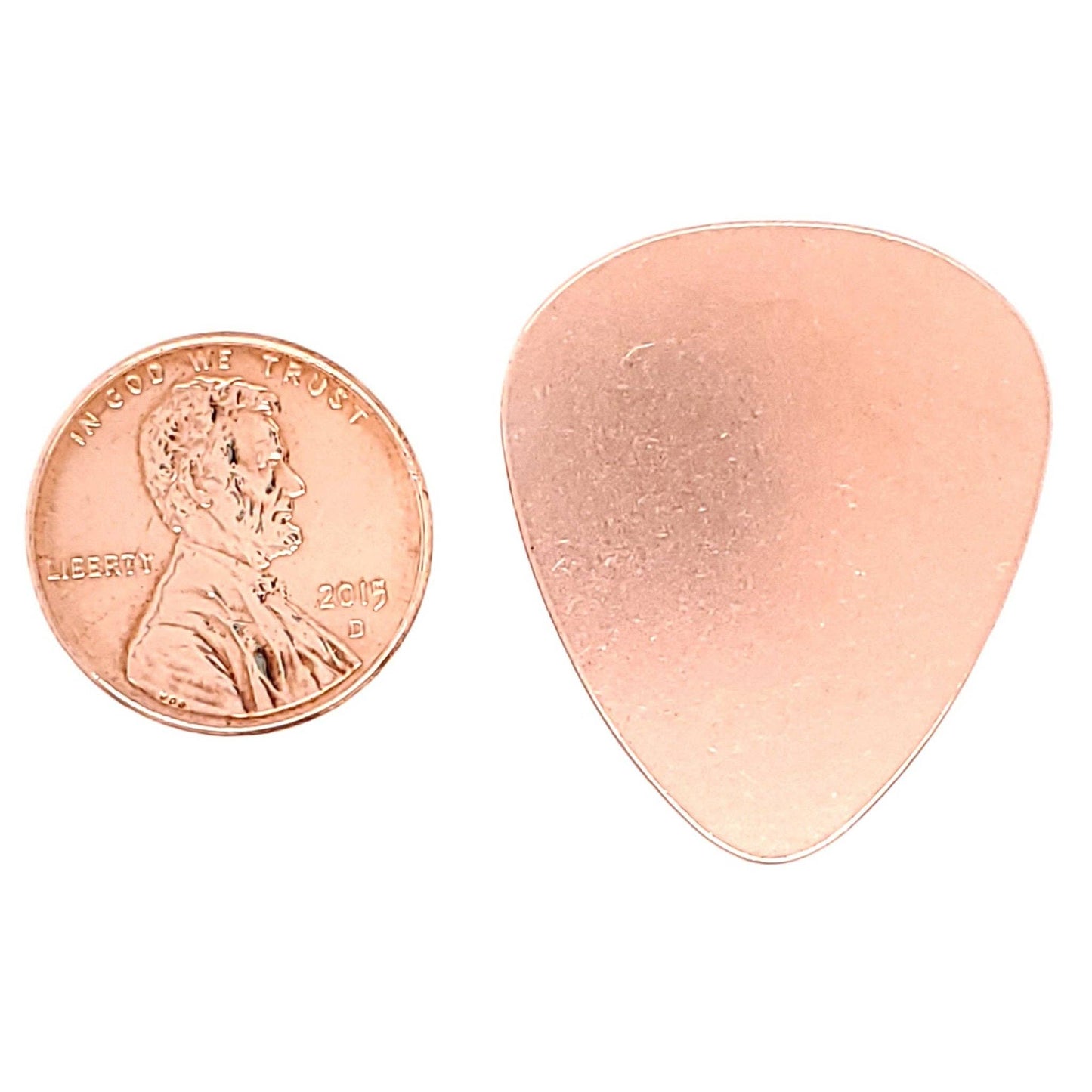 Copper Guitar Pick Pendant